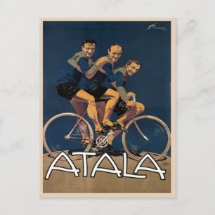 Cartão Postal Cartão-postal com Impressão de Poster de Bicicle