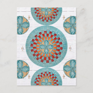 Cartão Postal Cartão-postal com inspiração sobre Mi'kmaq Quill