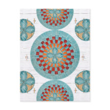 Cartão-postal com inspiração sobre Mi'kmaq Quill