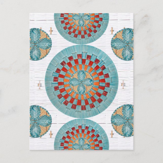 Cartão Postal Cartão-postal com inspiração sobre Mi'kmaq Quill (Frente)