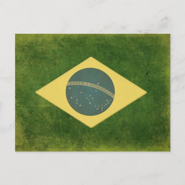 Cartão Postal Cartão-postal com Legal bandeira brasileira (Frente)