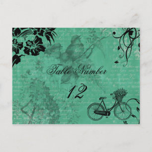 Cartão Postal Cartão-postal com número de tabela de bicicleta te