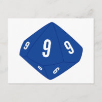Cartão-postal com o Número de Tabela de Dados D10