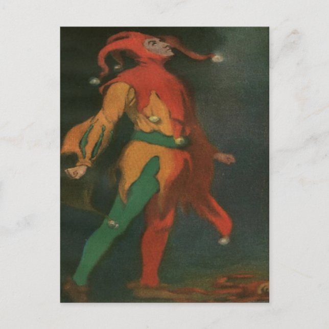 Cartão Postal Cartão-Postal Com Palhaço De Vintage (Frente)