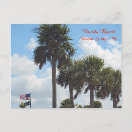 Cartão Postal Cartão-postal com Palm Trees na praia