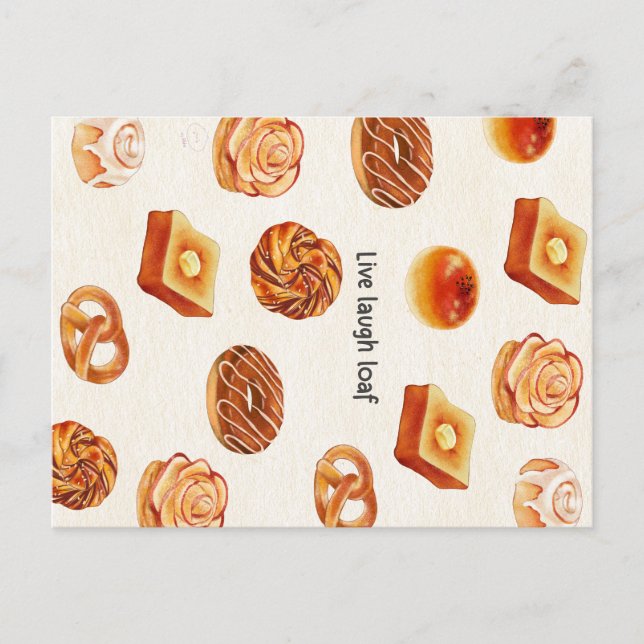Cartão Postal Cartão-postal com pão (Frente)