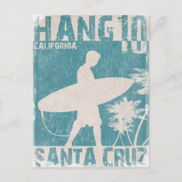 Cartão Postal Cartão-postal com Papais noeis Cruz Surfer Impress