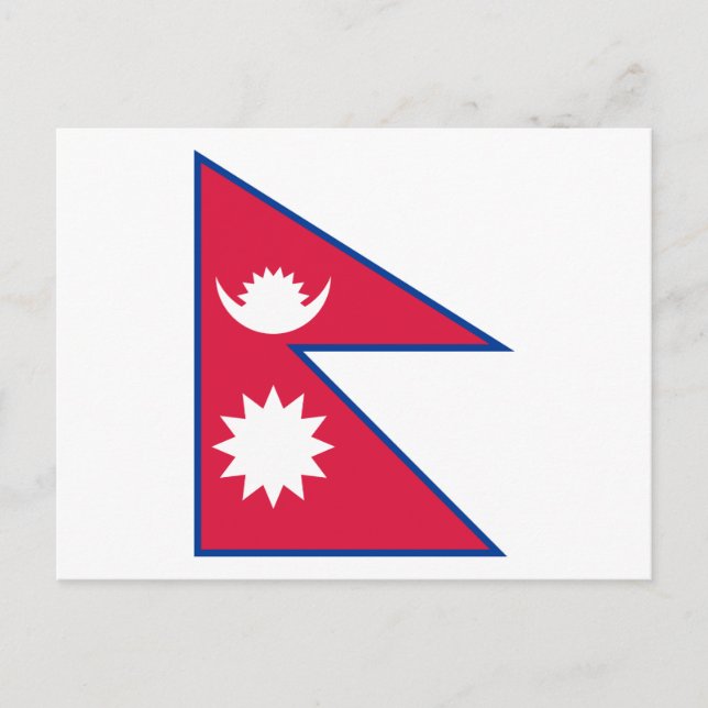 Cartão Postal Cartão-postal com pavilhão do Nepal (nepalês) (Frente)