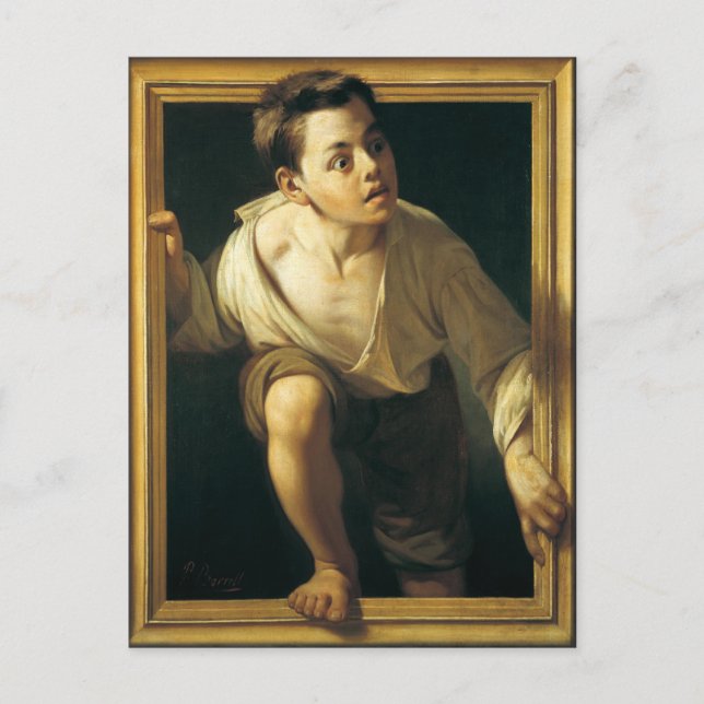 Cartão Postal Cartão-postal com pintura clássica (Frente)
