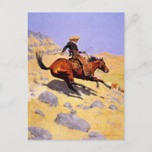Cartão Postal Cartão-postal com pintura Frederic Remington