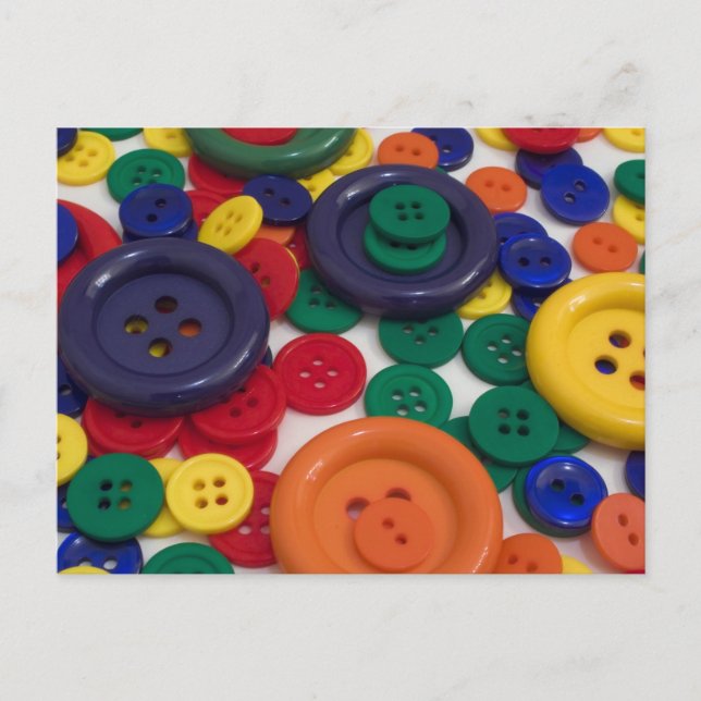 Cartão Postal Cartão-postal com todos os botões (Frente)
