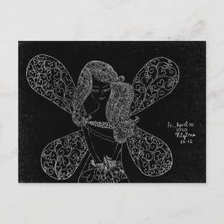 Cartão Postal Cartão-postal com um belo design simulado por rend