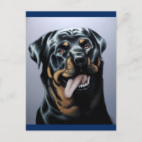 Cartão-postal com Vazio Rottweiler