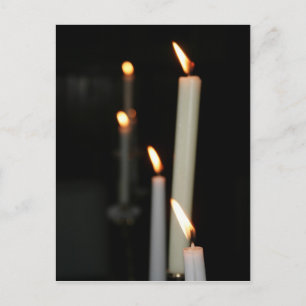 Cartão Postal Cartão-postal com velas