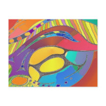 Cartão-postal com Vidro Orgânico