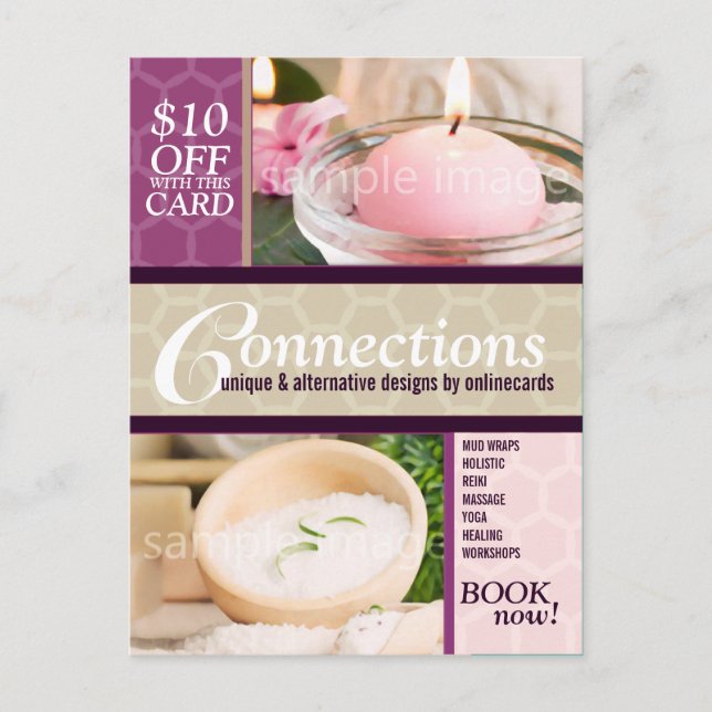 Cartão Postal Cartão-postal comercial do modelo de fotografia mo (Frente)