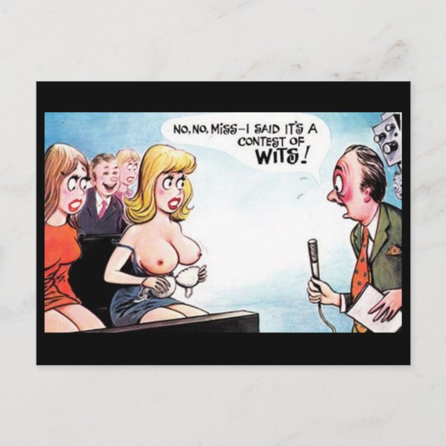 Cartão Postal Cartão-postal Comic Antigo (Frente)