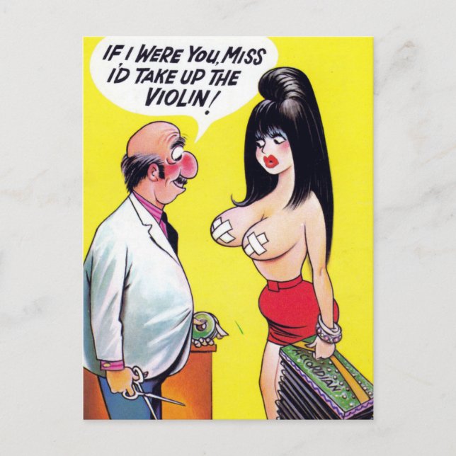 Cartão Postal Cartão-postal Comic Antigo (Frente)