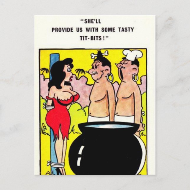 Cartão Postal Cartão-postal Comic Antigo (Frente)