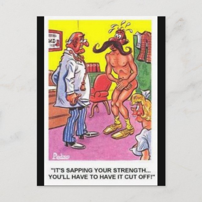 Cartão Postal Cartão-postal Comic Antigo - (Frente)
