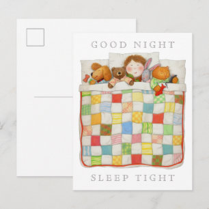 Cartão Postal Cartão-postal COZY QUILT / Branco