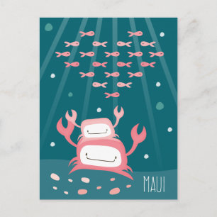 Cartão Postal Cartão-postal "Crab Maui"