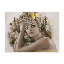 Cartão-postal "Craspedia" de Pintura