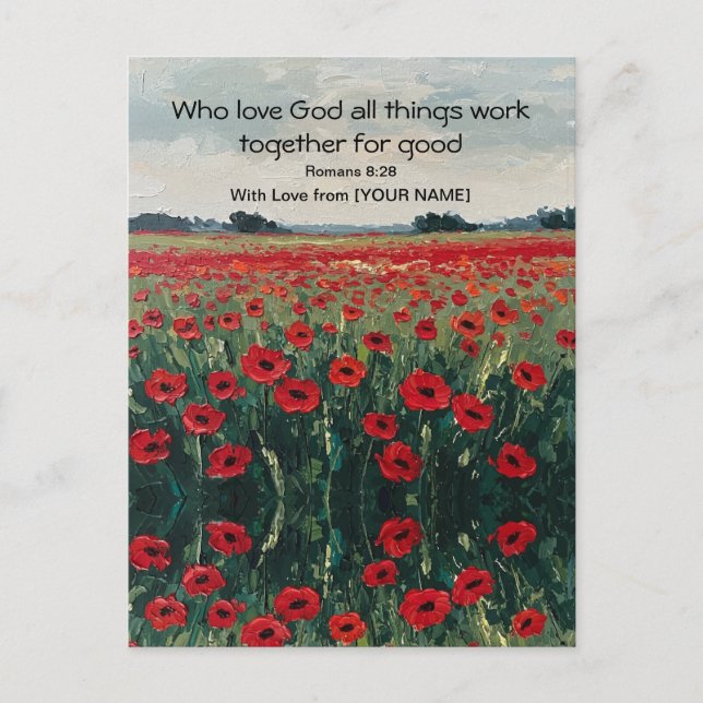 Cartão Postal Cartão-postal cristão personalizado (Frente)