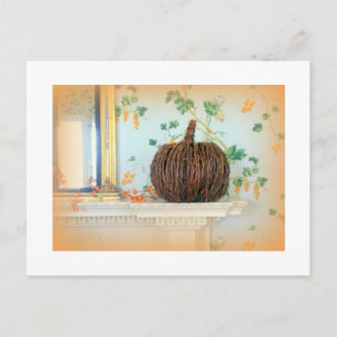Cartão Postal cartão-postal da abóbora colonial