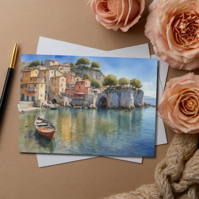 Cartão Postal Cartão-postal da Aldeia Mediterrânica (Criador carregado)