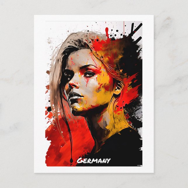 Cartão Postal Cartão-postal da Alemanha - Coleção Mundial de Mul (Frente)