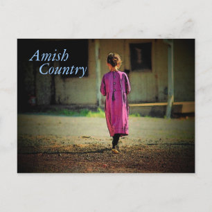 Cartão Postal Cartão-postal da Amish Country Girl