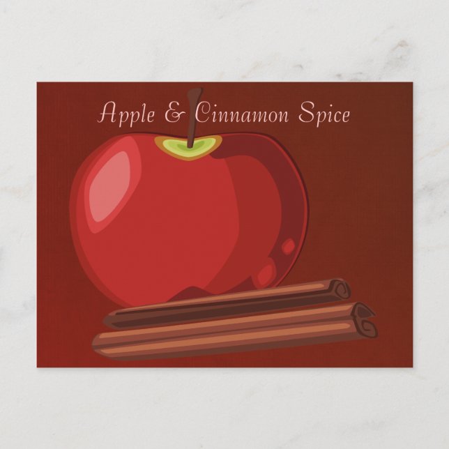 Cartão Postal Cartão-postal da Apple Cinnamon (Frente)
