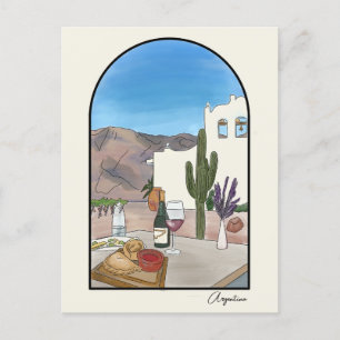 Cartão Postal Cartão-postal da Argetina Watercolor