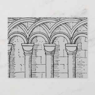 Cartão Postal Cartão-postal da arquitetura medieval