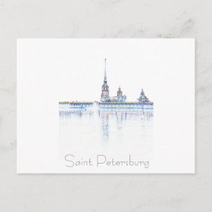 Cartão Postal Cartão-postal da Arquitetura Rússia da Cidade de P