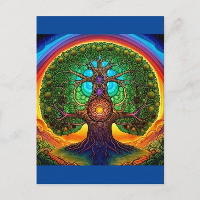 Cartão Postal Cartão-postal da árvore da vida (Frente)