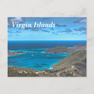 Cartão Postal Cartão-postal da Baía das Ilhas Virgens