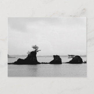 Cartão Postal Cartão-postal da Baía Siletz Triple Rock