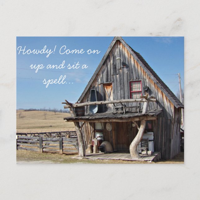 Cartão Postal Cartão-postal da Baker Creek Seed Store e Pioneer  (Frente)