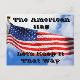Cartão Postal Cartão-postal da bandeira americana