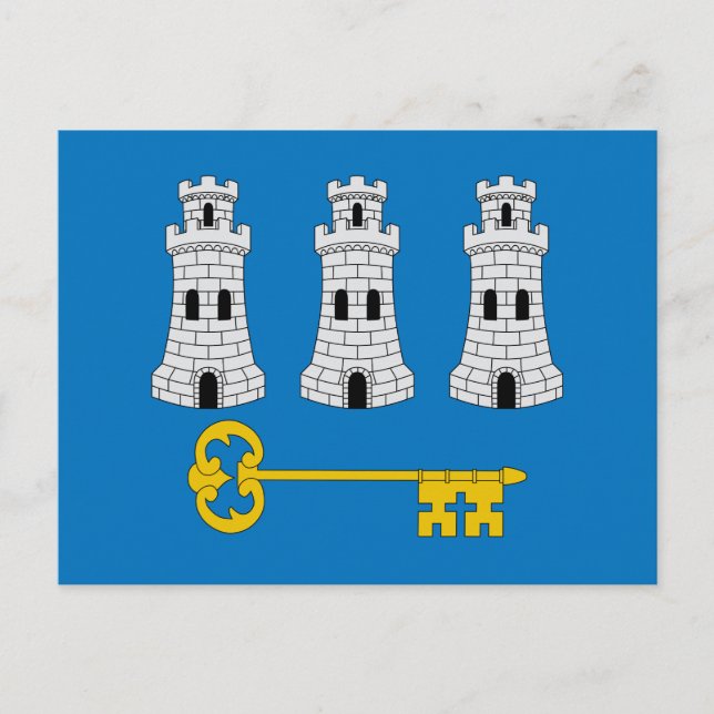 Cartão Postal Cartão-postal da Bandeira de Havana, Cuba (Frente)