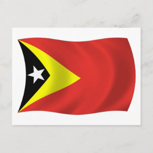 Cartão Postal Cartão-postal da bandeira de Timor Leste