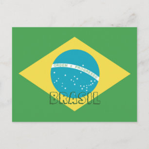 Cartão Postal Cartão-postal da Bandeira do Brasil