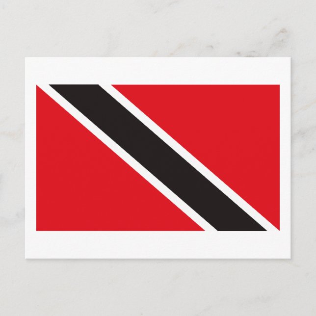 Cartão Postal Cartão-postal da Bandeira Trinidad e Tobago (Frente)
