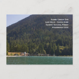 Cartão Postal Cartão-postal da barragem de Canyon no Lago Mills