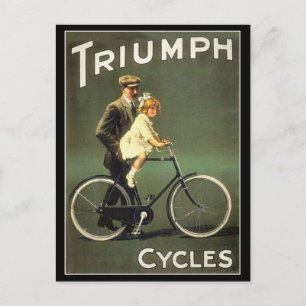 Cartão Postal Cartão-postal da bicicleta Vintage: Ciclos Trium