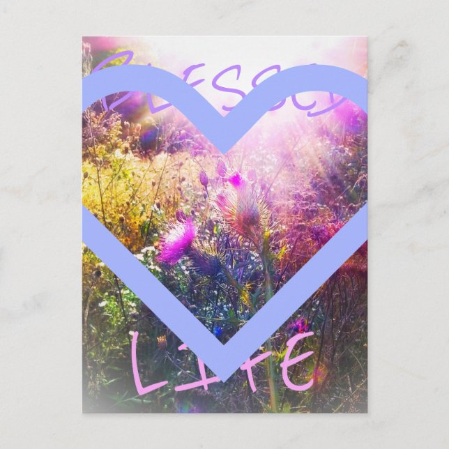 Cartão Postal Cartão-postal da Blessed Life (Frente)