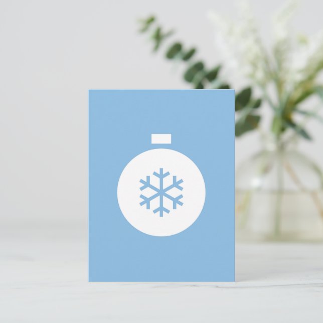 Cartão Postal Cartão-postal da Bola de Natal Bonita (Em pé/Frente)