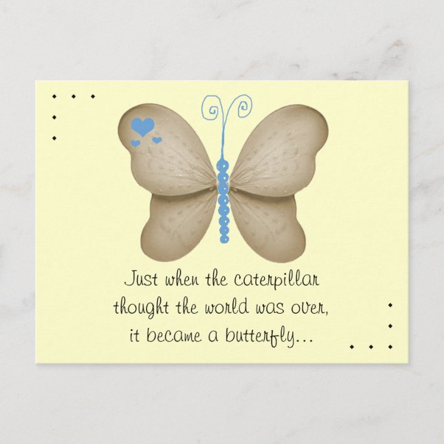 Cartão Postal Cartão-postal da borboleta (Frente)